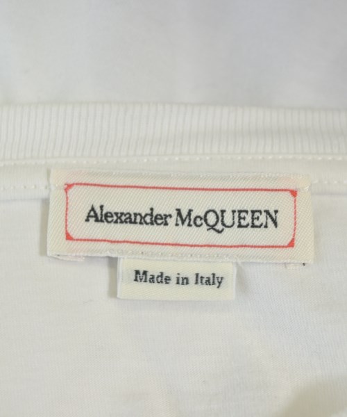 ALEXANDER MCQUEEN（アレキサンダーマックイーン）Tシャツ・カットソー 白 サイズ:S メンズ/2200710978158