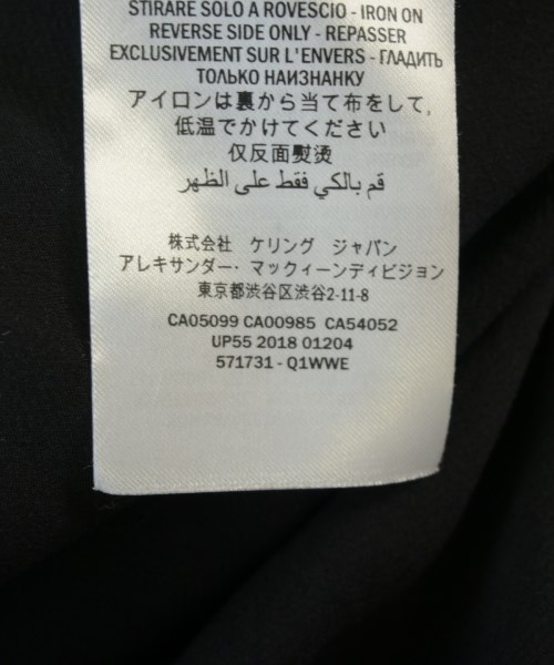 ALEXANDER MCQUEEN（アレキサンダーマックイーン）ワンピース 黒 サイズ:M レディース/2200709802075