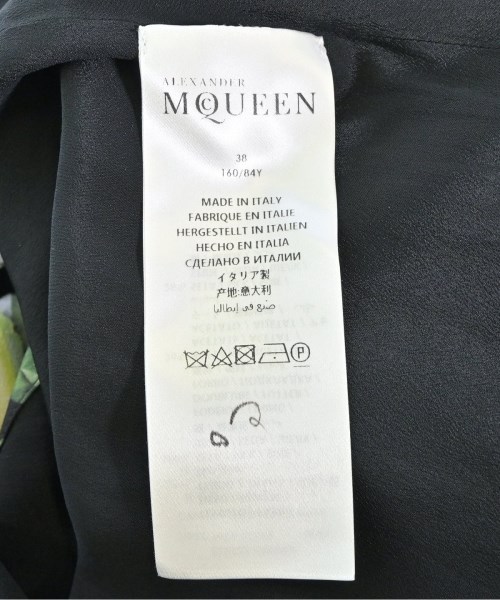 ALEXANDER MCQUEEN（アレキサンダーマックイーン）ワンピース 黒 サイズ:38(S位) レディース/2200709802082