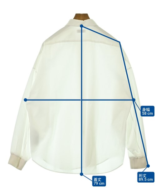 ALEXANDER MCQUEEN（アレキサンダーマックイーン）カジュアルシャツ 白 サイズ:15++(L位) メンズ/2200716525066