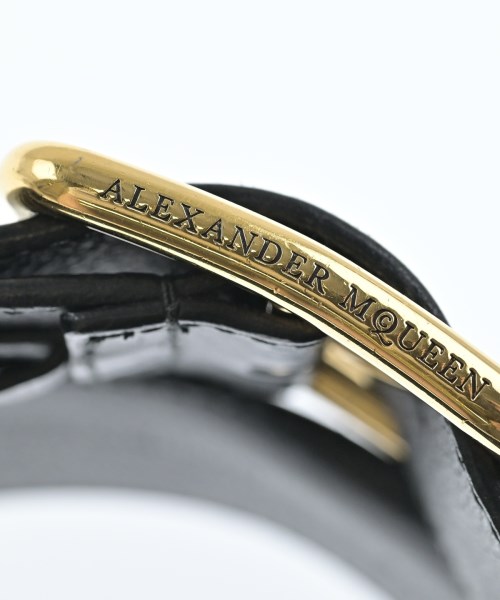ALEXANDER MCQUEEN（アレキサンダーマックイーン）ベルト 黒 サイズ:- レディース/2200713854275
