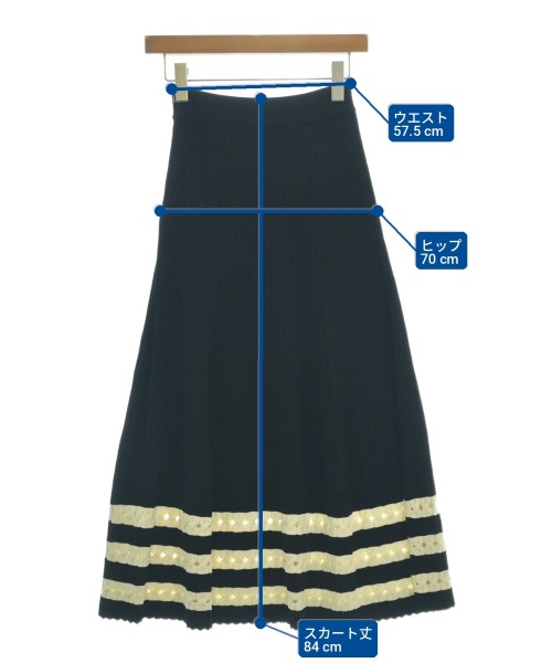 ALEXANDER MCQUEEN（アレキサンダーマックイーン）ロング・マキシ丈スカート 黒 サイズ:M レディース/2200715947029