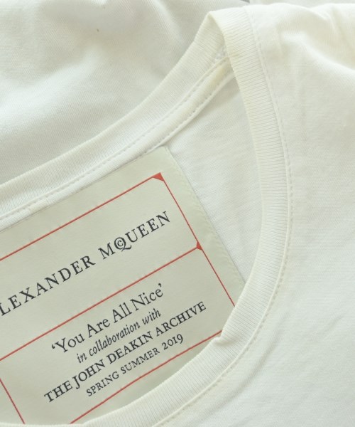 ALEXANDER MCQUEEN（アレキサンダーマックイーン）Tシャツ・カットソー 白 サイズ:S メンズ/2200717111138