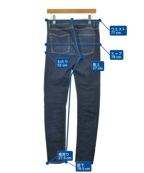 ALEXANDER MCQUEEN（アレキサンダーマックイーン）デニムパンツ 青 サイズ:46(M位) メンズ/2200717111237
