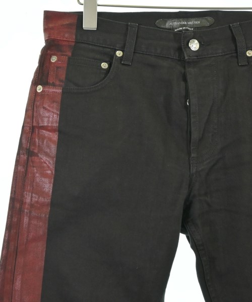 ALEXANDER MCQUEEN（アレキサンダーマックイーン）デニムパンツ 黒 サイズ:44(S位) メンズ/2200717111244