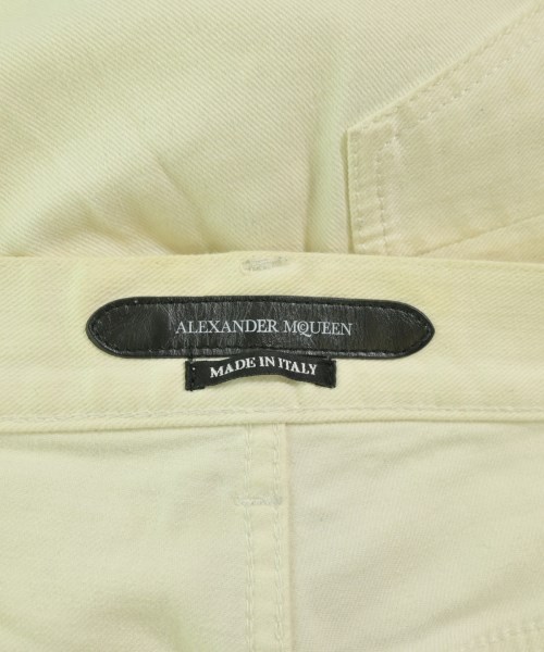 ALEXANDER MCQUEEN（アレキサンダーマックイーン）デニムパンツ 白 サイズ:44(S位) メンズ/2200717111251