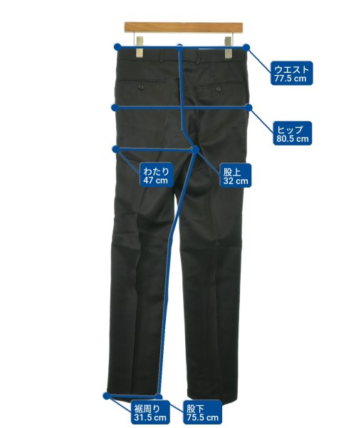 ALEXANDER MCQUEEN（アレキサンダーマックイーン）スラックス 黒 サイズ:46(M位) メンズ/2200717111305