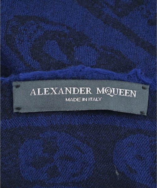 ALEXANDER MCQUEEN（アレキサンダーマックイーン）ストール 紺 サイズ:- メンズ/2200645457025