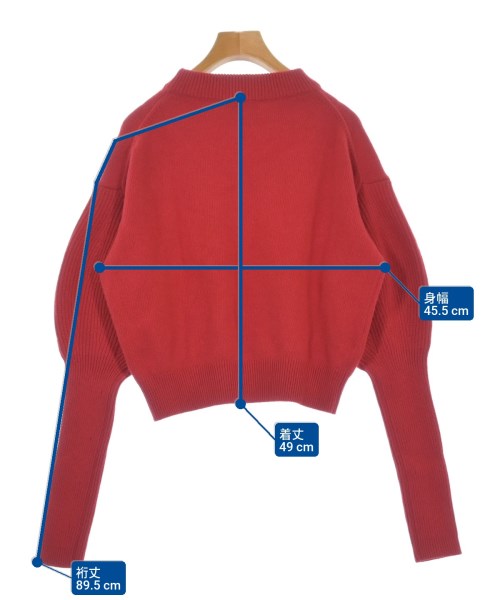 ALEXANDER MCQUEEN（アレキサンダーマックイーン）ニット・セーター 赤 サイズ:M レディース/2200649237340