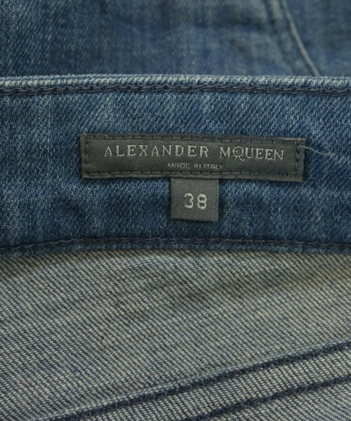 ALEXANDER MCQUEEN（アレキサンダーマックイーン）デニムパンツ 青 サイズ:38(S位) レディース/2200640416010
