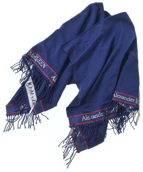 ALEXANDER MCQUEEN(アレキサンダーマックイーン)ストール 青 サイズ:-/2200632218059