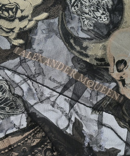 ALEXANDER MCQUEEN（アレキサンダーマックイーン）ストール 黒 サイズ:- レディース/2200651211246