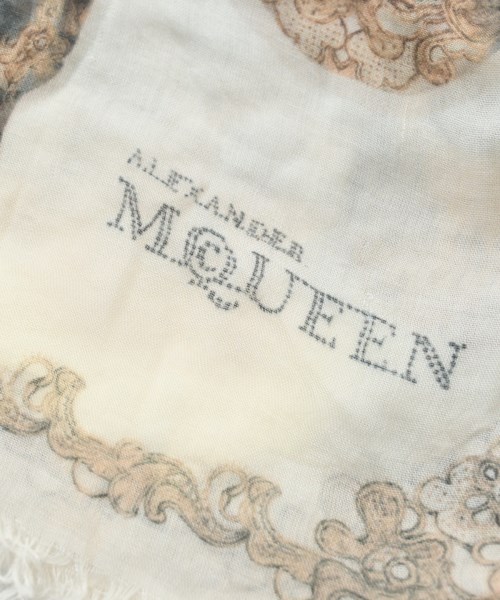 ALEXANDER MCQUEEN（アレキサンダーマックイーン）ストール 白 サイズ:- レディース/2200651211253