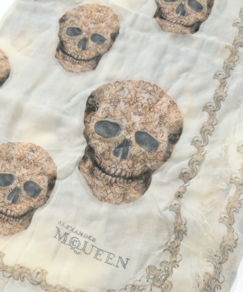 ALEXANDER MCQUEEN（アレキサンダーマックイーン）ストール 白 サイズ:- レディース/2200651211253