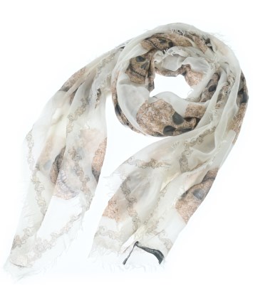 ALEXANDER MCQUEEN（アレキサンダーマックイーン）ストール 白 サイズ