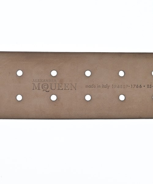 ALEXANDER MCQUEEN（アレキサンダーマックイーン）ベルト 黒 サイズ:85 メンズ/2200644637176