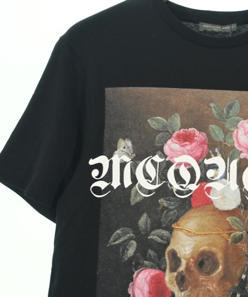 ALEXANDER MCQUEEN（アレキサンダーマックイーン）Tシャツ・カットソー 黒 サイズ:40(M位) メンズ/2200704851030