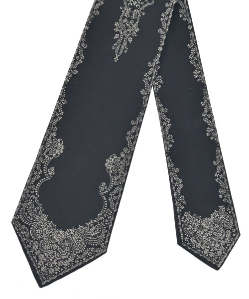 ALEXANDER MCQUEEN（アレキサンダーマックイーン）ネクタイ 黒 サイズ:- メンズ/2200704642638