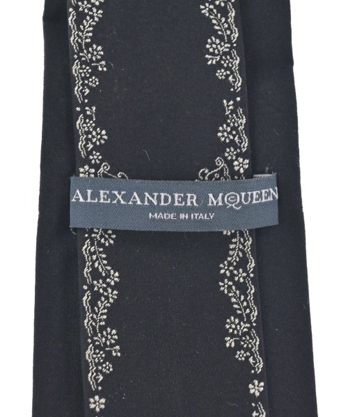 ALEXANDER MCQUEEN（アレキサンダーマックイーン）ネクタイ 黒 サイズ:- メンズ/2200704642638