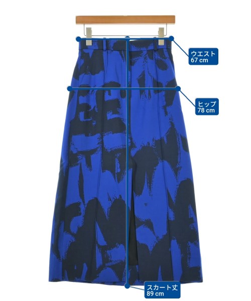 ALEXANDER MCQUEEN（アレキサンダーマックイーン）ロング・マキシ丈スカート 青 サイズ:40(M位) レディース/2200664898199