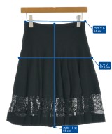 ALEXANDER MCQUEEN（アレキサンダーマックイーン）ひざ丈スカート 黒 サイズ:M レディース/2200665818219