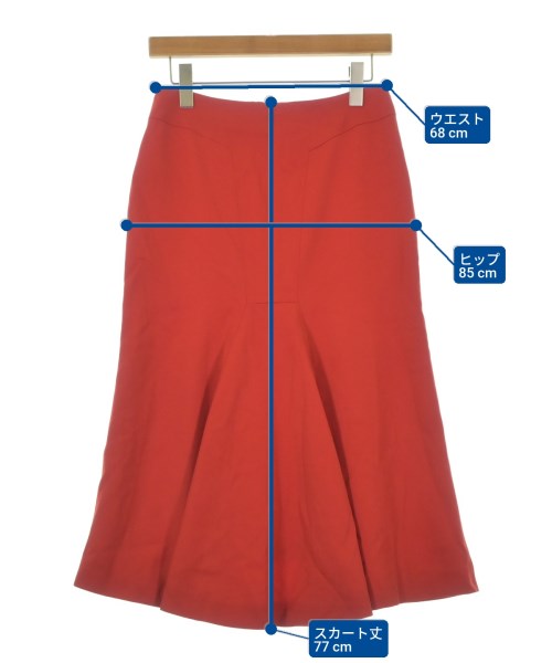 ALEXANDER MCQUEEN（アレキサンダーマックイーン）ロング・マキシ丈スカート 赤 サイズ:42(M位) レディース/2200665818257