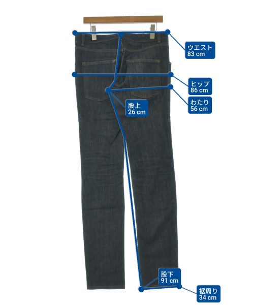 ALEXANDER MCQUEEN（アレキサンダーマックイーン）デニムパンツ 紺 サイズ:48(L位) メンズ/2200662935124