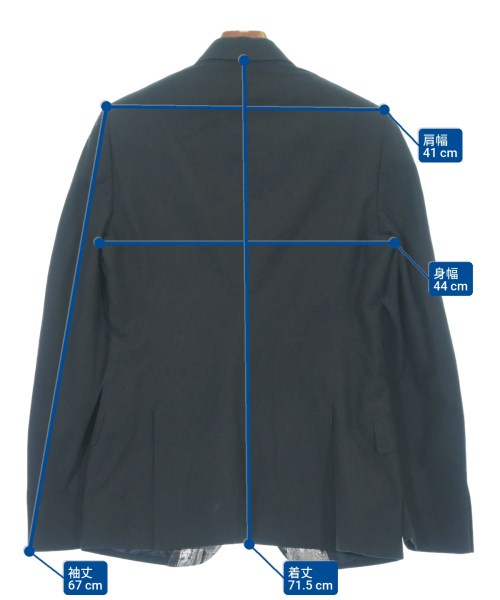 ALEXANDER MCQUEEN（アレキサンダーマックイーン）テーラードジャケット 黒 サイズ:44(S位) メンズ/2200667196186