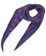 ALEXANDER MCQUEEN（アレキサンダーマックイーン）バンダナ・スカーフ 紺 サイズ:- レディース/2200668430364