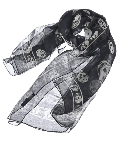 ALEXANDER MCQUEEN(アレキサンダーマックイーン)マフラー 黒 サイズ:-/2200669506068