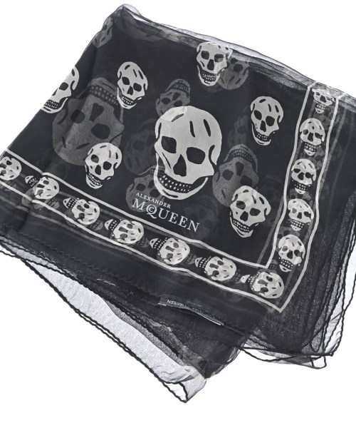 ALEXANDER MCQUEEN（アレキサンダーマックイーン）マフラー 黒 サイズ:- メンズ/2200669506068
