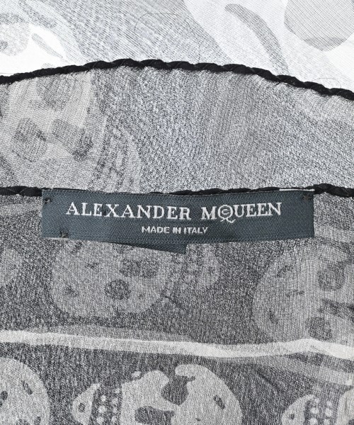 ALEXANDER MCQUEEN（アレキサンダーマックイーン）マフラー 黒 サイズ:- メンズ/2200669506068
