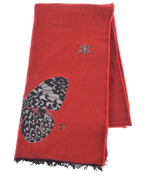 ALEXANDER MCQUEEN(アレキサンダーマックイーン)マフラー 赤 サイズ:-/2200670727032