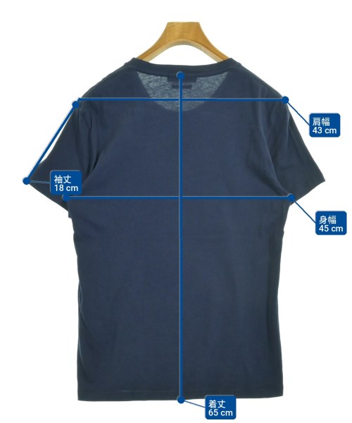 ALEXANDER MCQUEEN（アレキサンダーマックイーン）Tシャツ・カットソー 紺 サイズ:XS メンズ/2200729177122