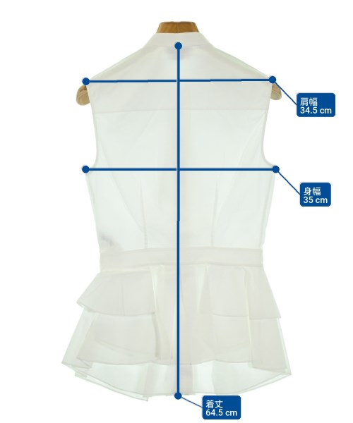 ALEXANDER MCQUEEN（アレキサンダーマックイーン）ブラウス 白 サイズ:36(XS位) レディース/2200730072232