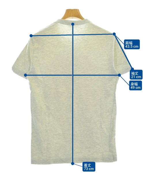 ALEXANDER MCQUEEN（アレキサンダーマックイーン）Tシャツ・カットソー グレー サイズ:-(XS位) メンズ/2200730497042