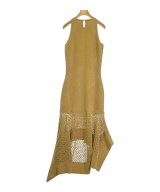 ALEXANDER MCQUEEN（アレキサンダーマックイーン）ワンピース ゴールド サイズ:M レディース/2200732785031