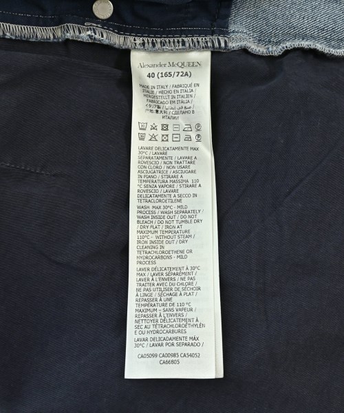 ALEXANDER MCQUEEN（アレキサンダーマックイーン）ミニスカート 青 サイズ:40(M位) レディース/2200720272291