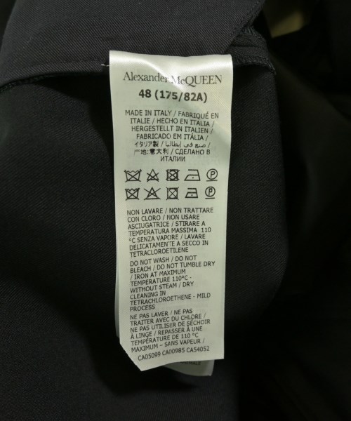 ALEXANDER MCQUEEN（アレキサンダーマックイーン）スラックス 黒 サイズ:48(L位) メンズ/2200719205101
