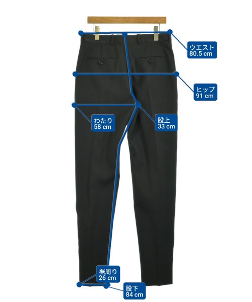 ALEXANDER MCQUEEN（アレキサンダーマックイーン）スラックス 黒 サイズ:48(L位) メンズ/2200719205101