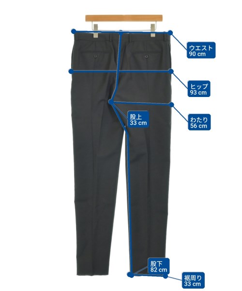 ALEXANDER MCQUEEN（アレキサンダーマックイーン）スラックス 黒 サイズ:52(XXL位) メンズ/2200719205118