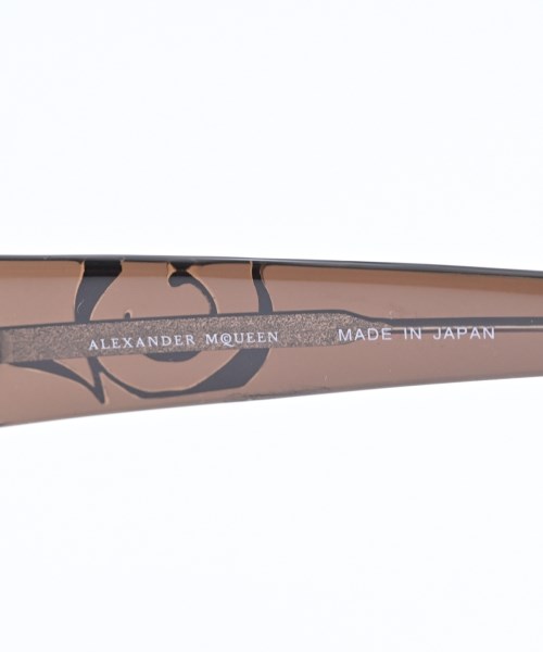 ALEXANDER MCQUEEN（アレキサンダーマックイーン）メガネ 茶 サイズ:- メンズ/2200721381336