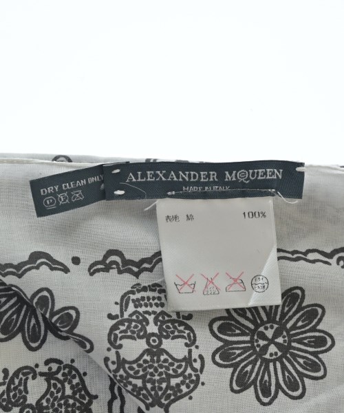 ALEXANDER MCQUEEN（アレキサンダーマックイーン）ストール 白 サイズ:- メンズ/2200721901046