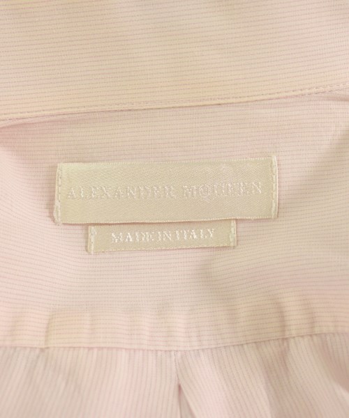 ALEXANDER MCQUEEN（アレキサンダーマックイーン）ドレスシャツ ピンク サイズ:48(L位) メンズ/2200725160043