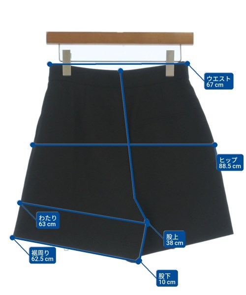 ALEXANDER MCQUEEN（アレキサンダーマックイーン）ショートパンツ 黒 サイズ:40(M位) レディース/2200722824061