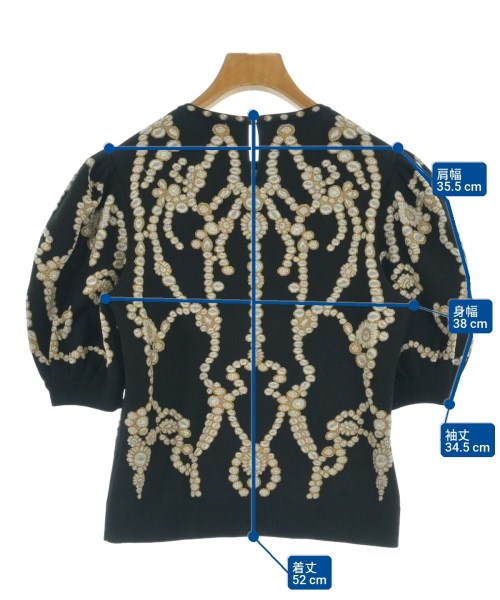 ALEXANDER MCQUEEN（アレキサンダーマックイーン）ニット・セーター 黒 サイズ:M レディース/2200722824092