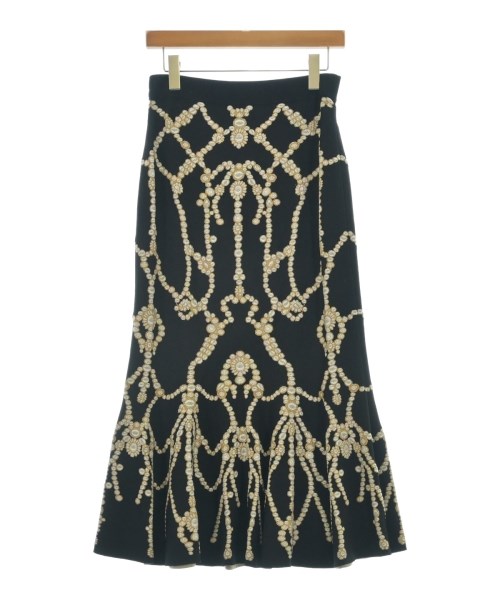 ALEXANDER MCQUEEN（アレキサンダーマックイーン）ロング・マキシ丈スカート 黒 サイズ:L レディース/2200722824108