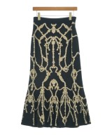 ALEXANDER MCQUEEN（アレキサンダーマックイーン）ロング・マキシ丈スカート 黒 サイズ:L レディース/2200722824108