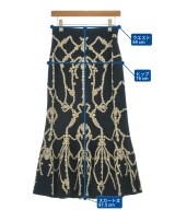 ALEXANDER MCQUEEN（アレキサンダーマックイーン）ロング・マキシ丈スカート 黒 サイズ:L レディース/2200722824108