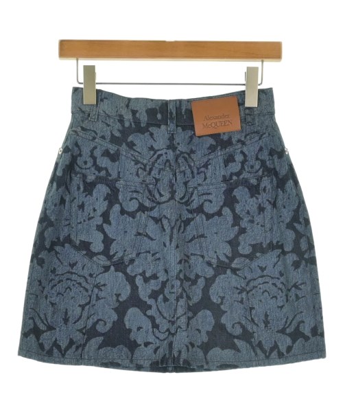 ALEXANDER MCQUEEN（アレキサンダーマックイーン）ミニスカート 紺 サイズ:-(M位) レディース/2200724611638